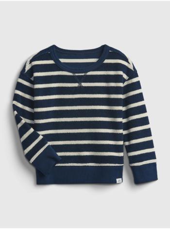 Modrá klučičí dětská mikina crewneck sweatshirt