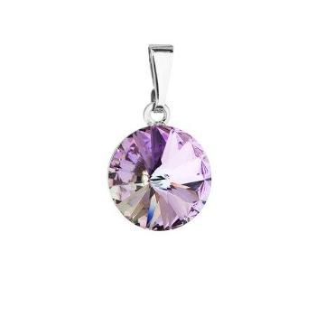 Přívěsek bižuterie se Swarovski krystaly fialový kulatý 54001.5, vitrail, light