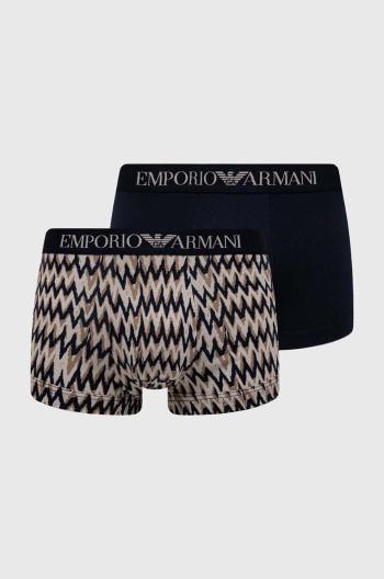 Boxerky Emporio Armani Underwear 2-pack pánské, tmavomodrá barva, 111210 4R504