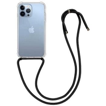 TopQ iPhone 13 Pro Max silikon s černou šňůrkou průhledný 67295 (Sun-67295)