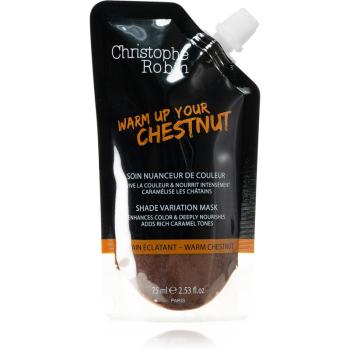 Christophe Robin Shade Variation Mask barvicí maska na vlasy Warm Chestnut 75 ml