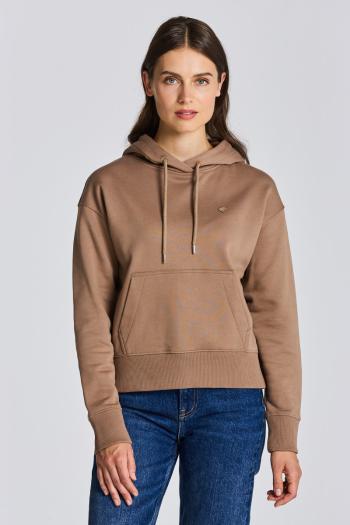 MIKINA GANT ICON G ESSENTIAL HOODIE hnědá M