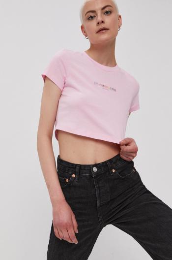 Tričko Calvin Klein Jeans dámské, růžová barva