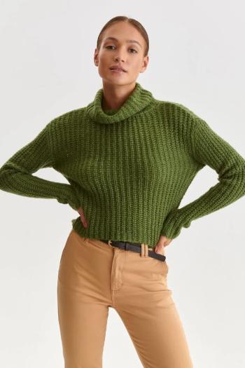 Zelený rolákový pulovr SSW3473