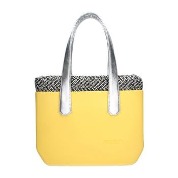 Dámská trendy kabelka Justo J-Wide Sofie - žluto-stříbrná