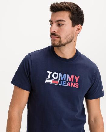 Tommy Jeans Color Corporation Logo Triko Modrá