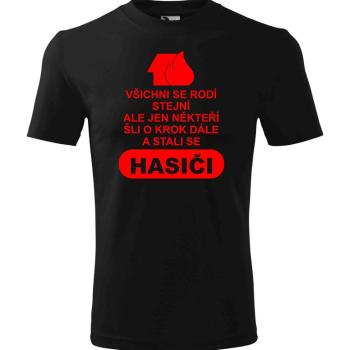 Tričko Stali se hasiči (Velikost: XL, Barva trička: Černá)