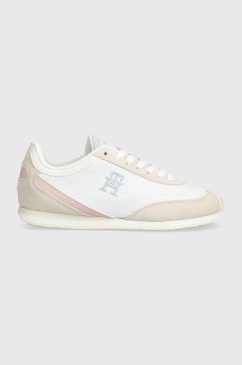 Sneakers boty Tommy Hilfiger TH HERITAGE RUNNER béžová barva, FW0FW07892