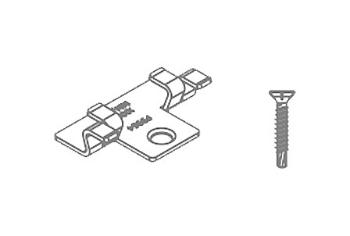 Set nerezová spona 9477, pro podkladový hranol P9552 a dřevo, TWINSON