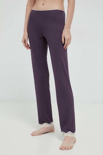 Pyžamové kalhoty United Colors of Benetton dámské, fialová barva