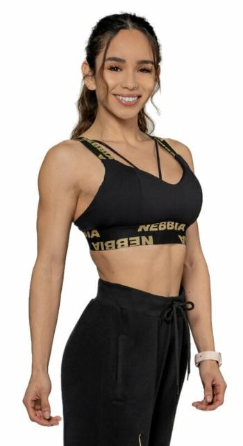 Nebbia Padded Sports Bra INTENSE Iconic Black/Gold M Fitness spodní prádlo