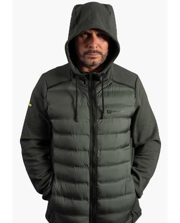Ridgemonkey bunda apearel heavyweight zip jacket green - s