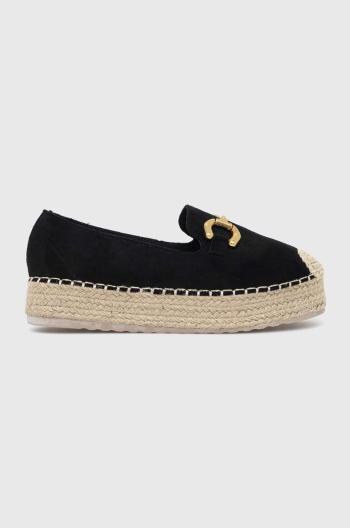 Espadrilky Answear Lab černá barva, na platformě