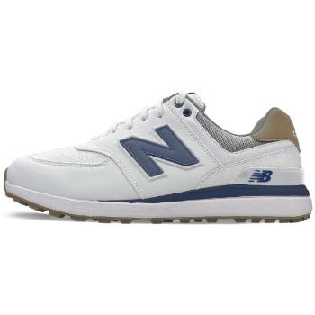 New Balance 574 GREENS Pánská golfová obuv, bílá, velikost 44