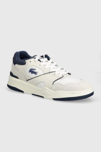 Kožené sneakers boty Lacoste Lineshot Leather Logo bílá barva, 47SMA0062