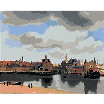 Diamondi - Diamantové malování - POHLED NA DELFT (J. VERMEER), 40x50 cm, bez rámu a bez vypnutí plát (604206A)