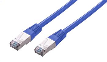 C-TECH Kabel patchcord Cat5e, FTP, modrý, 0,5m