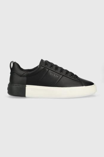 Sneakers boty Guess New Vice černá barva, FM5NVI LEA12 BLKGR