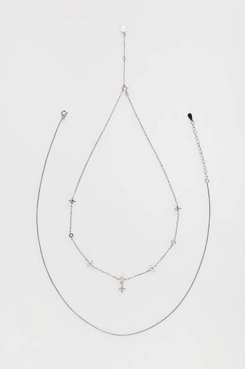 stříbrný náhrdelník Answear Lab 2-pack