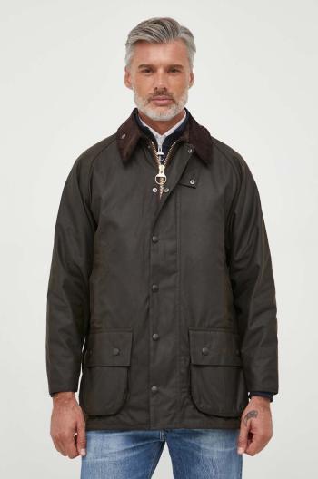 Bavlněná bunda Barbour Classic Beaufort Wax Jacket zelená barva, MWX0002