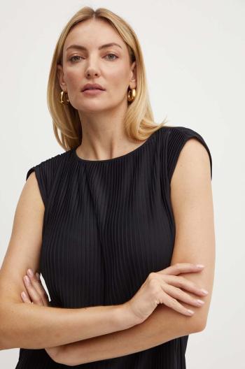 Halenka Max Mara Leisure dámská, černá barva, hladká, 2426946037600