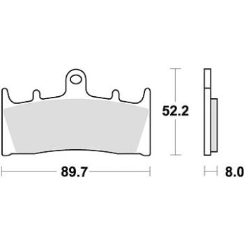 Braking brzdové destičky (semi metalická směs CM66) (2ks) M501-294 (M501-294)