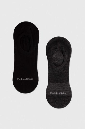 Ponožky Calvin Klein 2-pack pánské, černá barva, 701226647