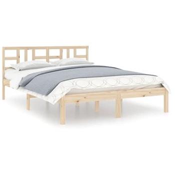 Rám postele masivní dřevo 140 × 200 cm, 3105405 (3105405)