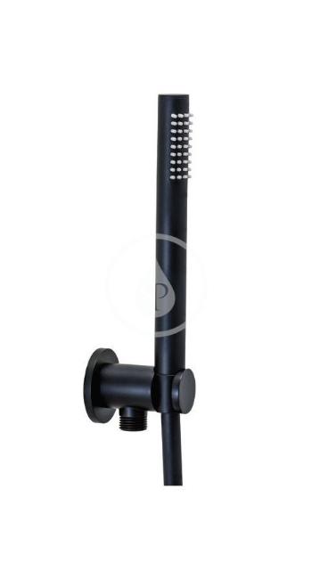 PAFFONI Stick Set sprchové hlavice, držáku a hadice, matná černá ZDUP094NO