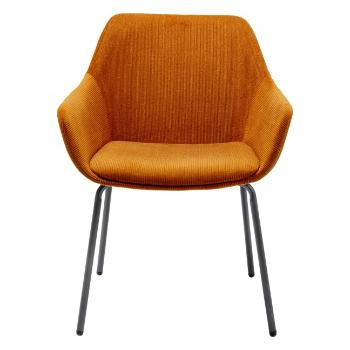 Sada 2 ks – Židle s područkami Avignon – oranžová