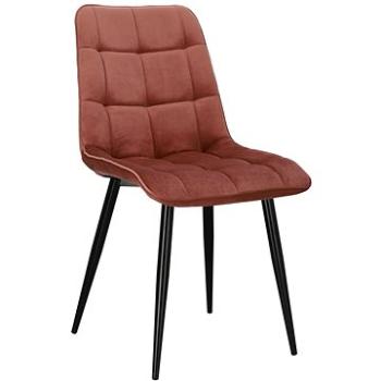 Židle Plaid růžová / černé nohy (IAI-18319)