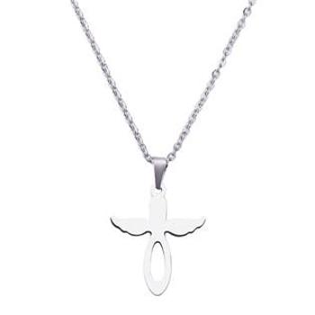 Šperky4U Ocelový náhrdelník andělíček - OPD0232-ST