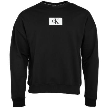 Calvin Klein ´96 TERRY LOUNGE-L/S SWEATSHIRT Pánská mikina, černá, velikost