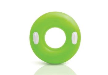 Kruh plavací INTEX s držadlem 76cm - zelená