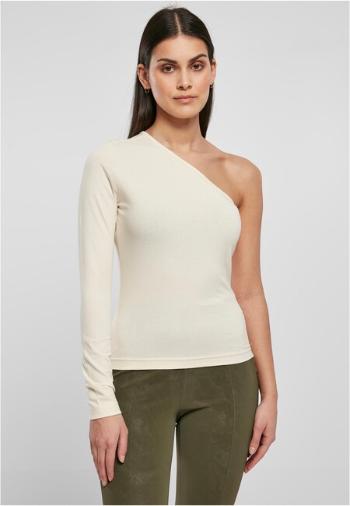 Urban Classics Ladies Asymmetric Longsleeve whitesand - XS