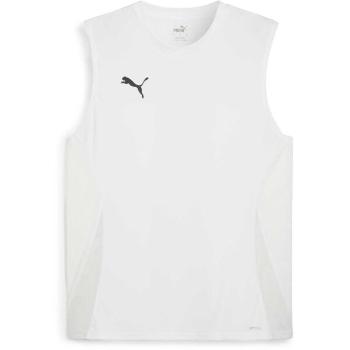 Puma TEAMGOAL SLEEVELESS JERSEY Pánské sportovní tílko, bílá, velikost