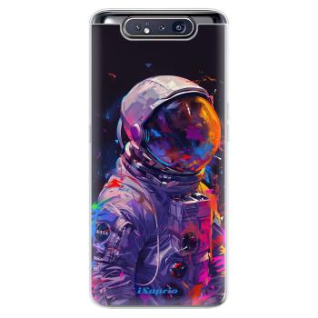 Odolné silikonové pouzdro iSaprio - Neon Astronaut - Samsung Galaxy A80