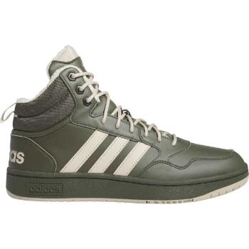 adidas HOOPS 3.0 MID WTR Pánské tenisky, tmavě zelená, velikost 45 1/3