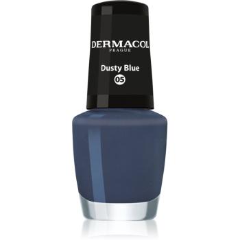 Dermacol Mini lak na nehty odstín 05 Dusty Blue 5 ml