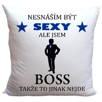 Polštář Sexy boss (Velikost: 55 x 55 cm)
