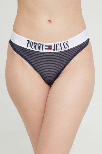 Tanga Tommy Jeans tmavomodrá barva