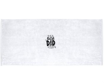 Celopotištěný sportovní ručník The best dad in the world