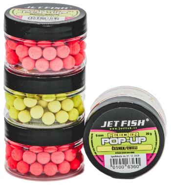 Jet fish plovoucí nástrahy feeder pop ups 20 g 9 mm - česnek chilli