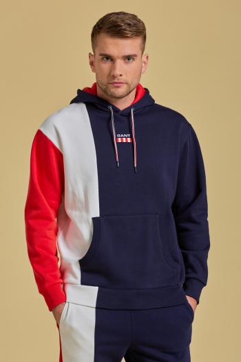 MIKINA GANT D1. RETRO LOGO SWEAT HOODIE modrá XL