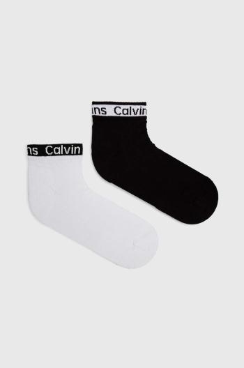 Ponožky Calvin Klein 2-pack pánské, bílá barva