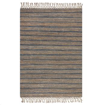 Flair Rugs koberce Kusový koberec Adama Jute Chenille Equinox Navy - 120x170 cm Modrá