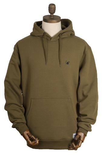 Thinking anglers mikina hoody olive - m