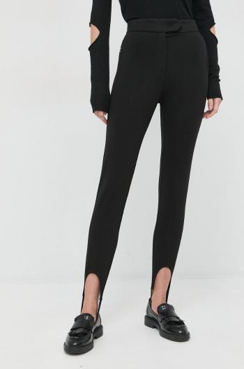 Kalhoty Beatrice B dámské, černá barva, přiléhavé, high waist