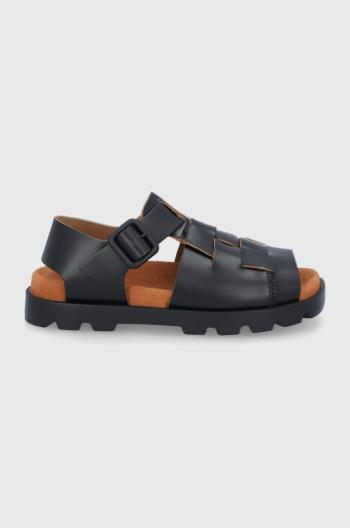 Kožené sandály Camper Brutus Sandal dámské, černá barva, na platformě