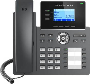 Grandstream GRP2604 SIP telefon, 2,48" LCD podsv. displej, 6 SIP účty,10BLF tl., 2x1Gbit porty, GRP2604
